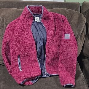 Ivory Ella Kids Puffer Jacket - Deep Pink